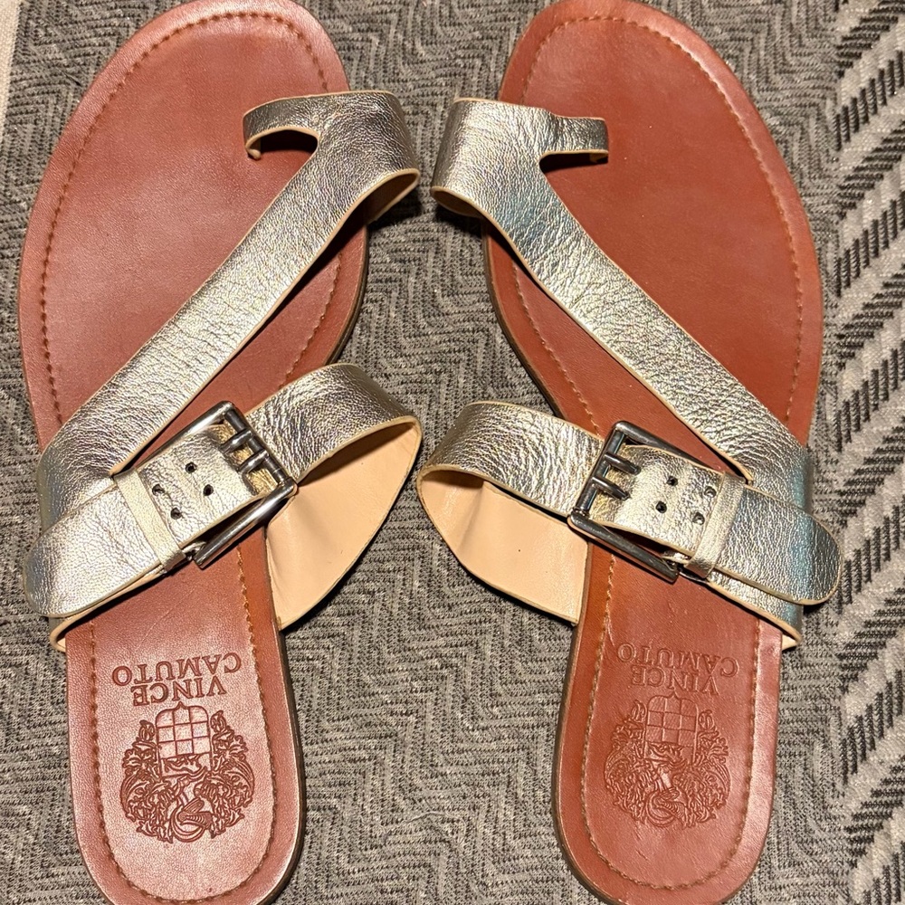 Vince Camuto Metallic Gold Sandals
